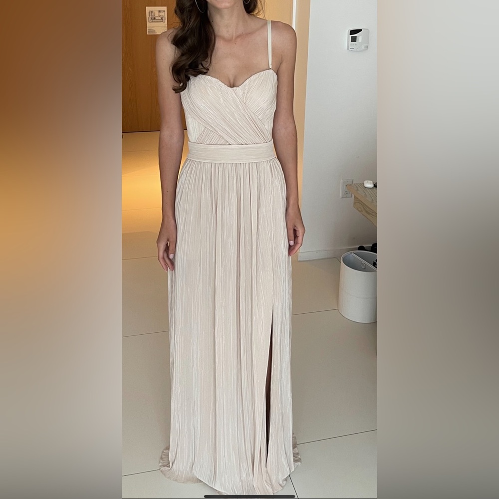 SIMKHAI Rory Cross Front Dress in Blush Size 4